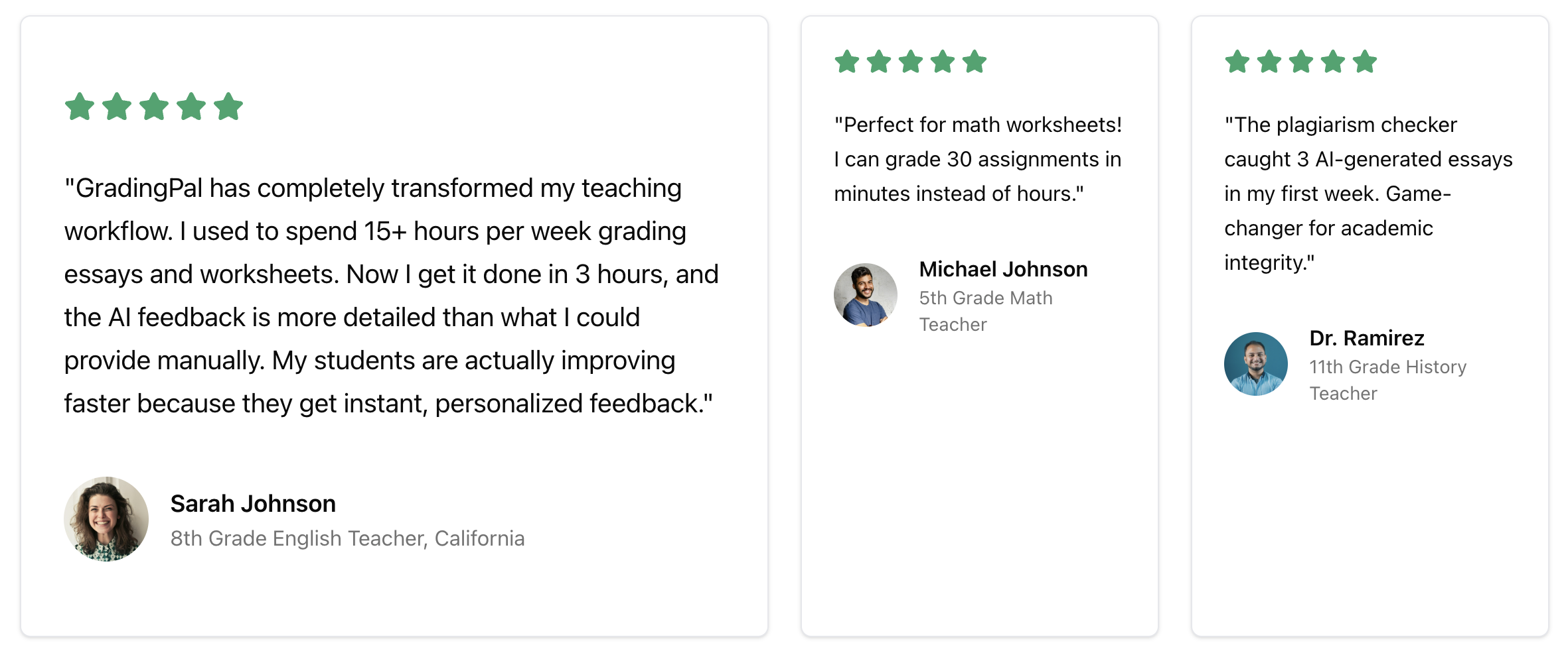 K-12 teacher stories on Google Classroom grading integration with GradingPal